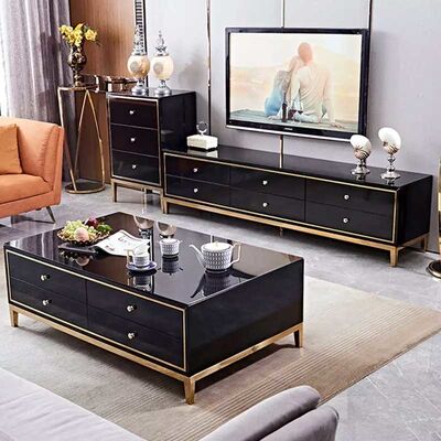 Factory Sale Living Room Furniture Sets Metal Center Coffee Tables