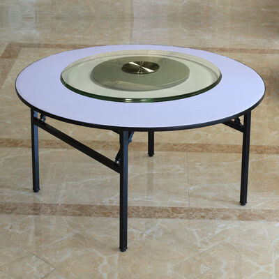 6ft 8 Ft Folding Banquet Table Round Plywood Dining Table