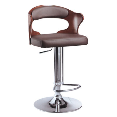 42 Inch Adjustable Counter Height Stools Set Of 2 4  With Backs Metal Footrest