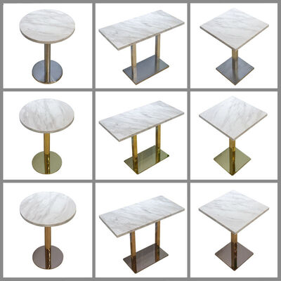 180cm 160cm 150cm 140cm Rectangle Marble Dining Table And Chairs Set
