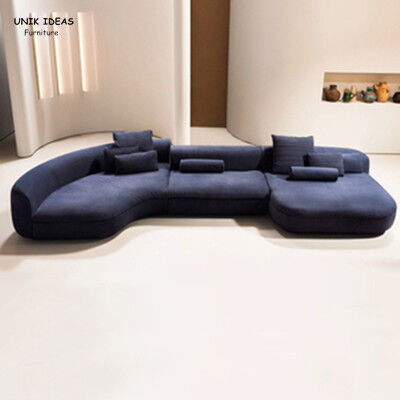 Leather Blue Velvet Upholstered Sofa Bed Contemporary Leather Couch Set
