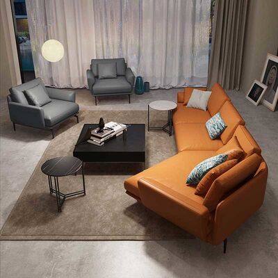 114 Inch Furniture Living Room Sectional Sofa With Chaise Office Leisure Business