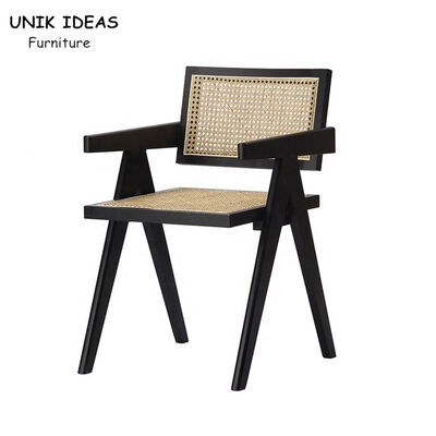 ราคาดี Living Room Nordic Dining Chair 51*56*80CM Woven Rattan Solid Wood ออนไลน์