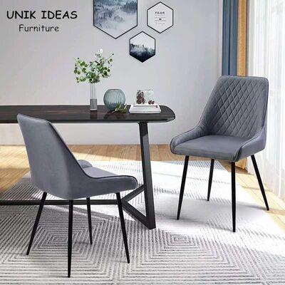 ราคาดี Fabric Furniture High Back Dining Chair Black Brown For Kitchen Dining Room ออนไลน์