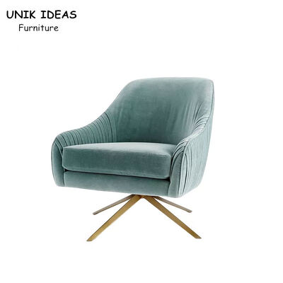 ราคาดี Luxury 85cm Single Seat Sofa Chair Nordic Rotating Stainless Steel Leisure Swivel Chair ออนไลน์