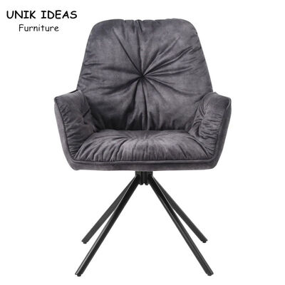 ราคาดี Comfortable Upholstered Dining Chair Sets Metal Legs Modern Furniture ออนไลน์