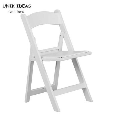 ราคาดี Portable Stackable Folding Plastic Garden Chairs White Resin For Events Wedding Party ออนไลน์