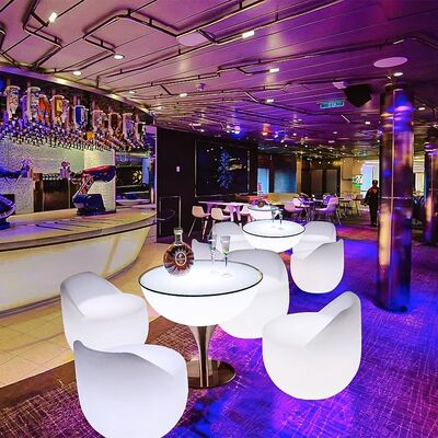 ราคาดี โมเดิร์น ราคาถูก ร้านกาแฟกลางแจ้ง ระยะไกล LED PE โต๊ะและโซฟา ชุดสําหรับบาร์ค็อกเทล ออนไลน์