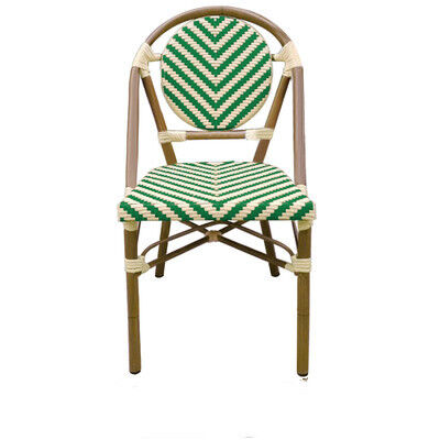 ราคาดี Cheap Wholesale Aluminium Frame Stacking Restaurant Furniture Garden Sets Outdoor Bistro Chairs ออนไลน์