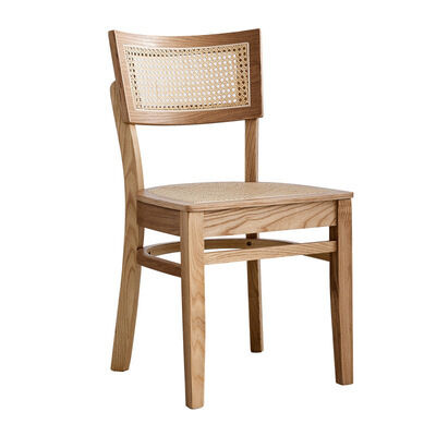 ราคาดี Rustic Hand Cane Woven Chair Frame Solid Wood Chair Rattan Chair for Dining Room and Restaurant ออนไลน์