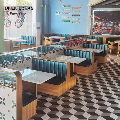 ราคาดี ชุดเฟอร์นิเจอร์ โซฟา บูธ ที่นั่ง คาเฟ่อาหารเร็ว ออกแบบและโต๊ะ ร้านอาหารยอดขาย ออนไลน์