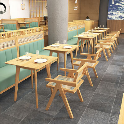 ราคาดี ร้านอาหารโมเดิร์น บูธนั่ง คาเฟ่ ร้านอาหาร ชุดอาหาร โซฟาไม้แข็ง โซฟาราตาน ออนไลน์