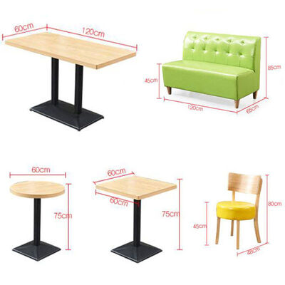 ราคาดี Popular Design Milk Tea Shop Booth Sofa Seating Customized Dining Table and Chairs for Restaurant Commercial Furniture for Cafe ออนไลน์