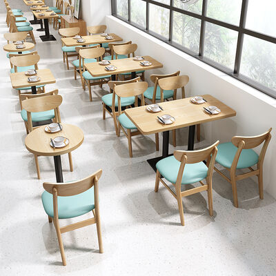 ราคาดี Modern Restaurant Dining Table and Chairs Sets Solid Wood Coffee Crisps Chair Many Options ออนไลน์