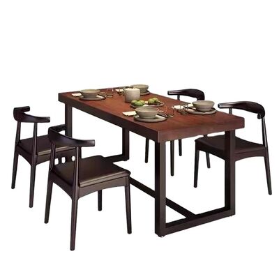 ราคาดี Cheap Factory Price Wooden Restaurant Furniture Hamburg Coffee Shop Table ออนไลน์