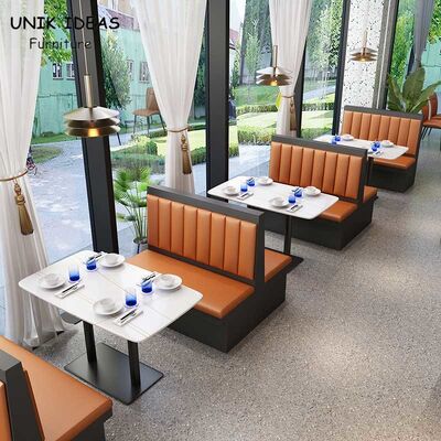 ราคาดี Modern  Wooden Restaurant Booth Furniture Sofa Seating ออนไลน์