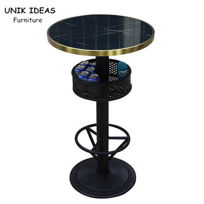 ราคาดี 2 Person Black Bistro High Top Table Sets Outdoor Metal Counter Wood Tall ออนไลน์