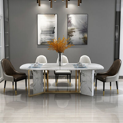 ราคาดี 8 Seater Marble Luxury Dining Table And Chairs Italian Furniture Unik Ideas ออนไลน์