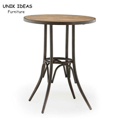 ราคาดี Patio Folding Bistro Bar Table Iron 180cm Wood Steel Garden Pub Cafe ออนไลน์