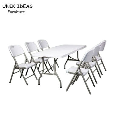 ราคาดี 6ft Banquet Outdoor Plastic Folding Table Picnic Camping Table ออนไลน์