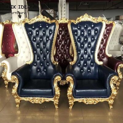 ราคาดี Red Blue White King And Queen Wedding Chairs For Rent High Back Royal Unik Ideas ออนไลน์