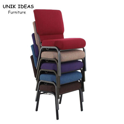 ราคาดี Church Wedding Steel Banquet Chair Stackable Burgundy Banquet Chairs ออนไลน์