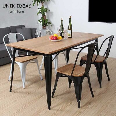 ราคาดี 90 X 90 4 Seater Retro Industrial Vintage Kitchen Table And Chairs Metal ออนไลน์