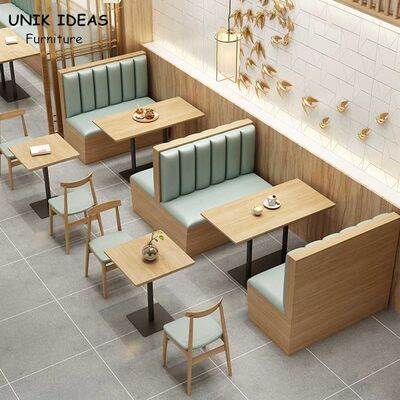 ราคาดี 2 Person Commercial Restaurant Booth Seating Coffee Sofa Bench With Table Sets ออนไลน์