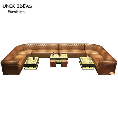 ราคาดี 3m Wide 12 Seater Custom U Shaped Club Lounge Sofa With Chaise Strip ออนไลน์