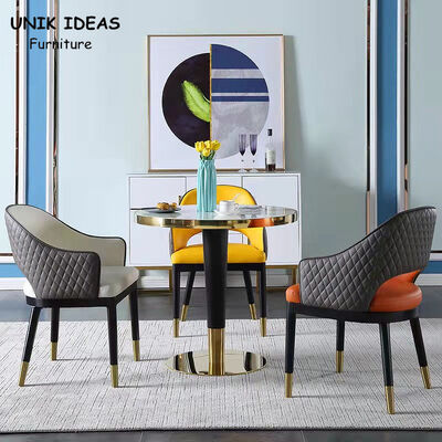 ราคาดี 0.6CBM Nordic Dining Chair 4 Seater Scandinavian Dining Room Table And Chairs Marble ออนไลน์