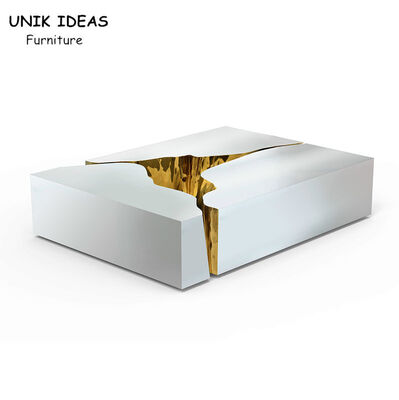 ราคาดี Modern White Black Stainless Steel Coffee Table Designs Metal Short 1100x700x340 ออนไลน์