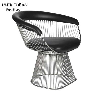 ราคาดี VIP White Black Metal Mesh Dining Chairs Outdoor Luxury Lounge Waiting Room ออนไลน์