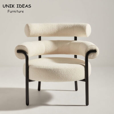 ราคาดี Sheepskin Fabric Single Seater Armchair Sofa Accent White Elegant 79.1cm ออนไลน์