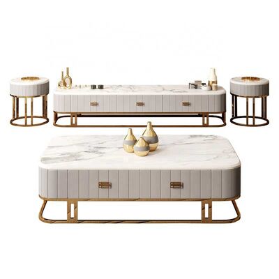 ราคาดี Home Living Room Furniture Luxury Coffee Tables Marble Center Table 1400X800X440mm ออนไลน์