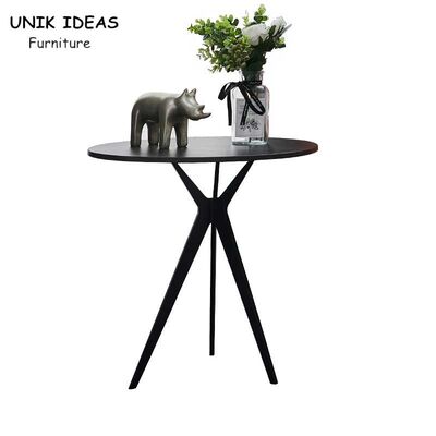 ราคาดี Round Shape Marble Top Side Table Metal Frame For Hotel Living Room ออนไลน์