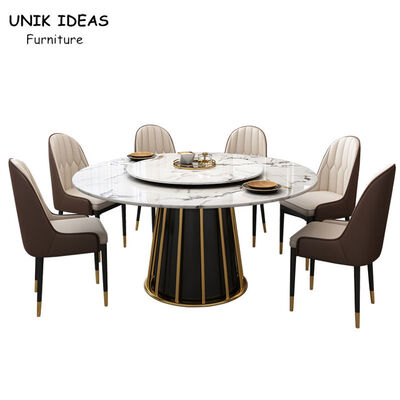 ราคาดี Nordic Luxury Dining Table And Chairs 6 Person Round Marble Dining Table Set For 4 8 ออนไลน์