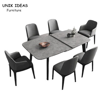ราคาดี 6 7 8 Seater Marble Dining Table And Chairs 130cm 140cm Minimalist Dining Table Set ออนไลน์